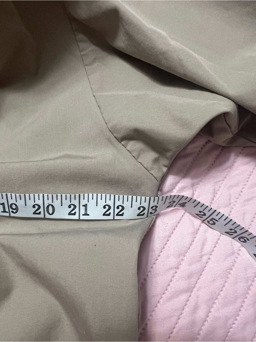 Vintage Christian Dior Work Shirt Button-Down Women's Large Tan, Blue White red - Picture 7 of 16